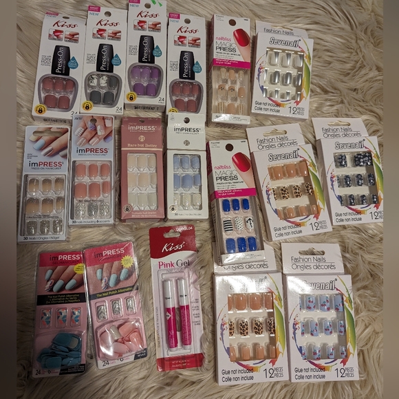 imPRESS Other - Lot of 18 nails & accessories. Impress Kiss nailbliss sevenail